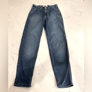 High-rise girlfriend jeans, Abercrombie kids, 13/14, slim